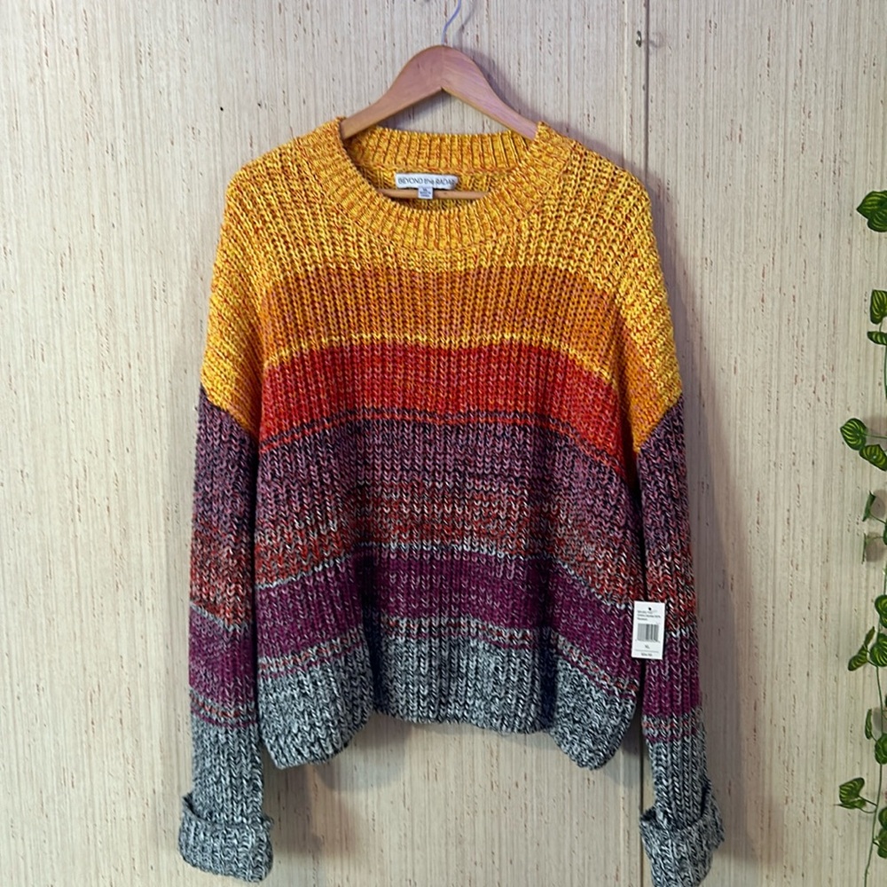 Beyond The Radar knit sweater XL NWT